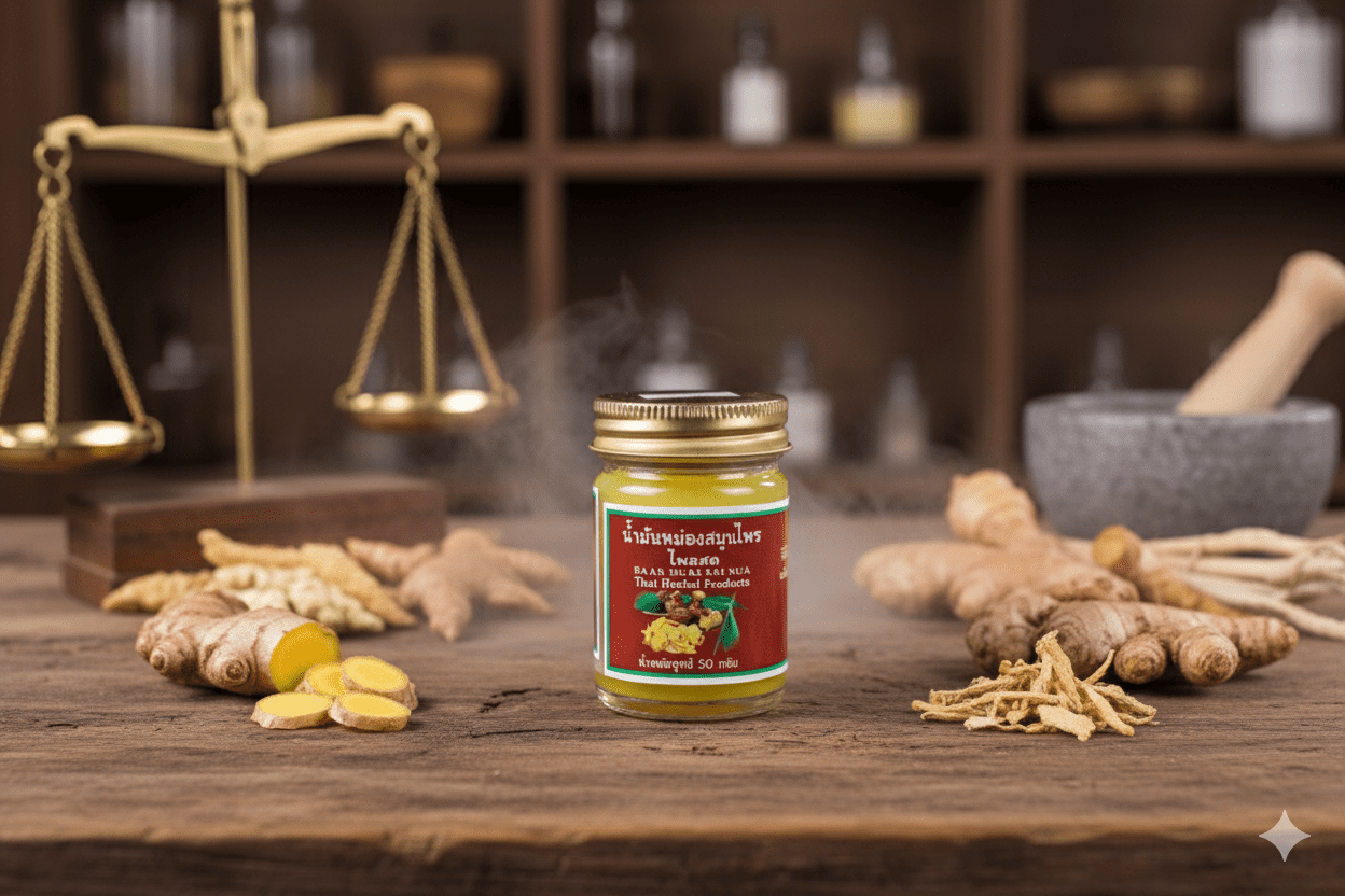 ยาดมสมุนไพรไทย กลิ่นร้อนเข้มข้น บ้านห้วยทรายเหนือ