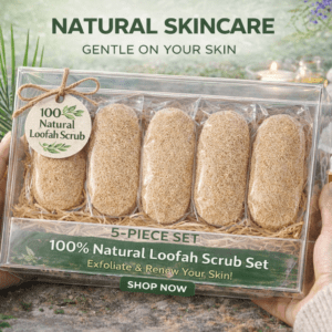 เซตใยบวบขัดตัวธรรมชาติ 5 ชิ้น บ้านห้วยทรายเหนือ