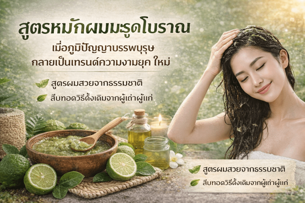 สูตรหมักผมมะกรูดโบราณ