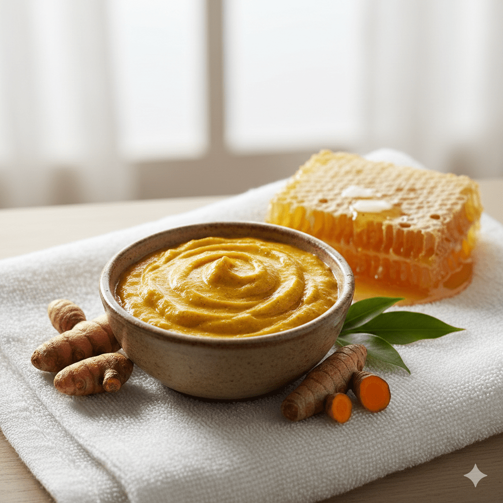 สครับขมิ้นน้ำผึ้งแก้ผิวเสีย