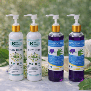 เซตแชมพูอัญชันและครีมนวดผม 4 ชิ้น