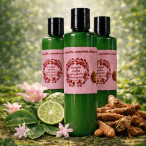 ครีมนวดผมสมุนไพรธรรมชาติ ชุด 3 ชิ้น ผมนุ่มลื่น เงางาม